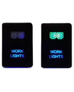 Lightforce CBSWTY2HW LED Switch with Work Light Symbol